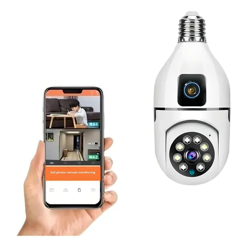 Cámara IP Bombillo Doble Lente AP X-IOT con Visión 360° y Monitoreo Inteligente