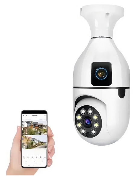 Cámara IP Bombillo Doble Lente AP X-IOT con Visión 360° y Monitoreo Inteligente